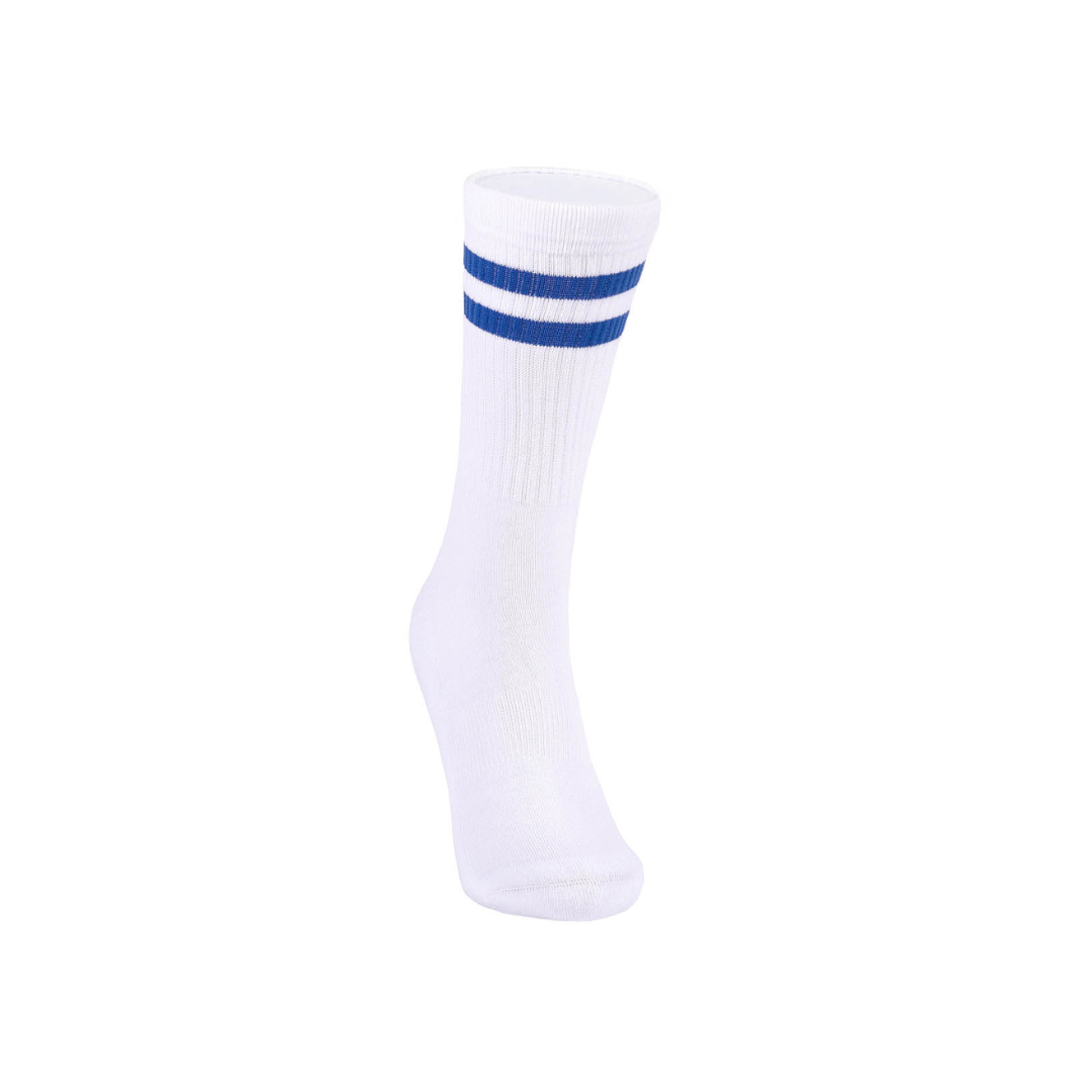 Athletic socks - Double stripes white/blue