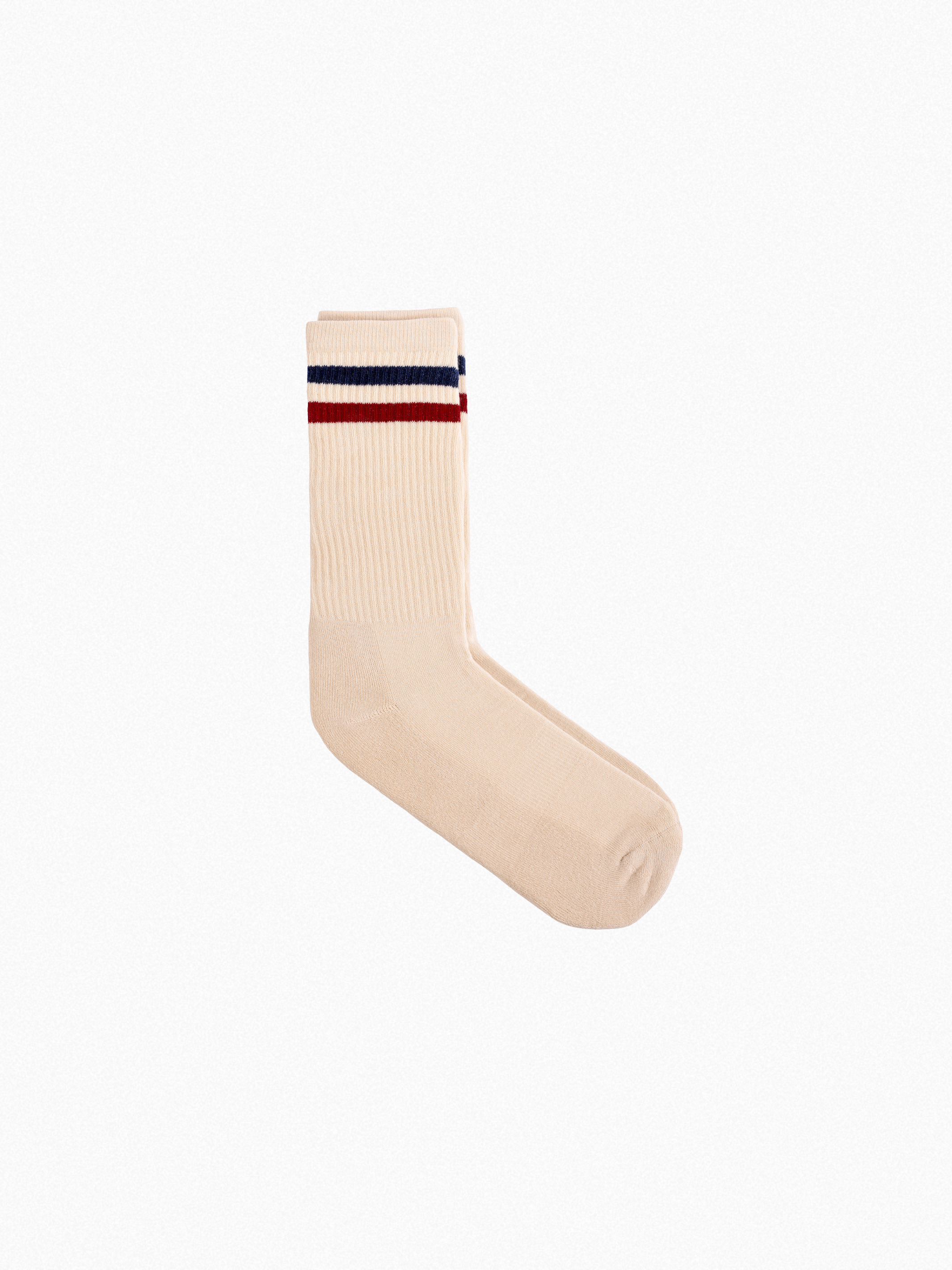 Athletic socks - Vintage - double stripes red/blue