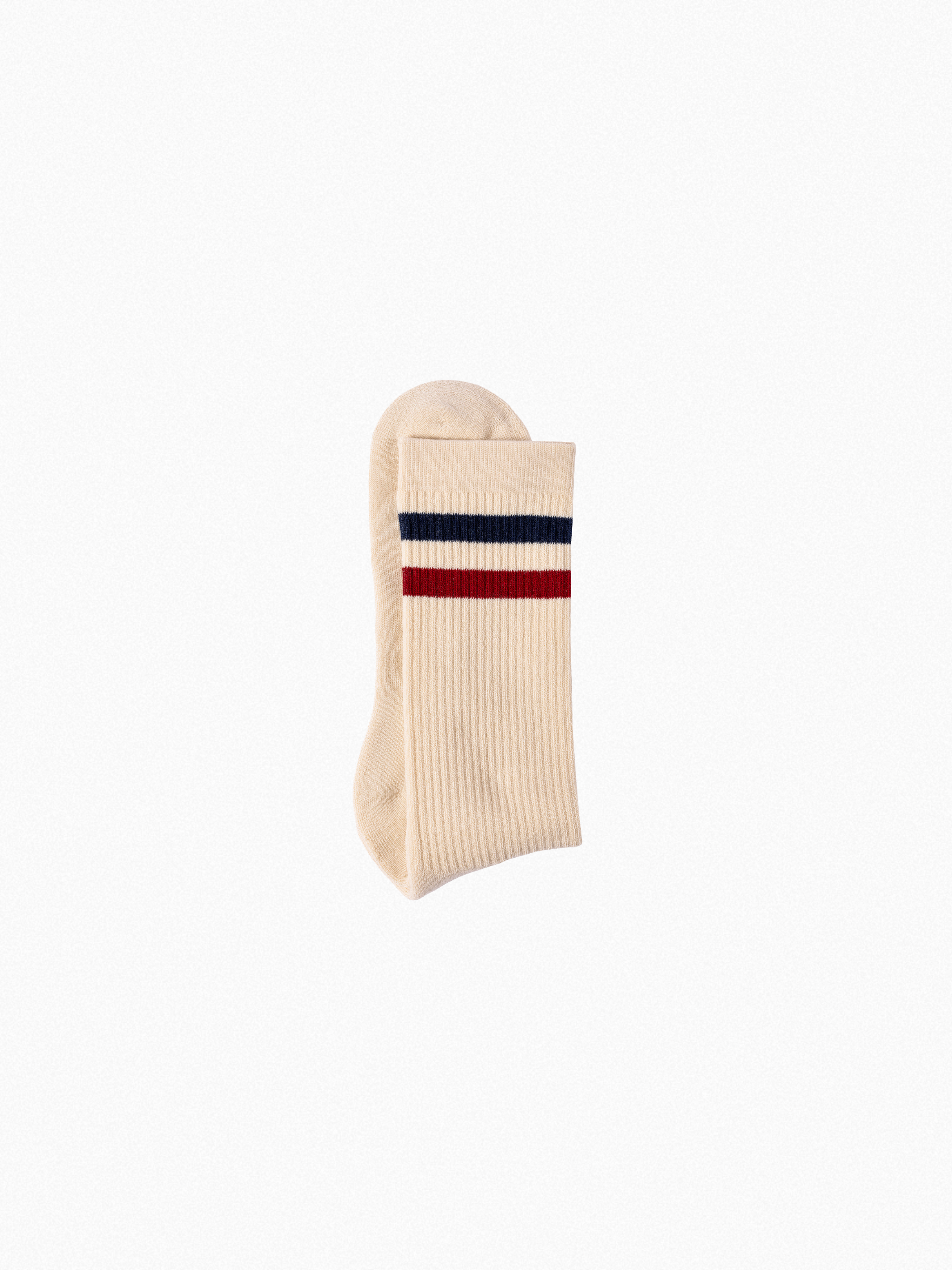 Athletic socks - Vintage - double stripes red/blue