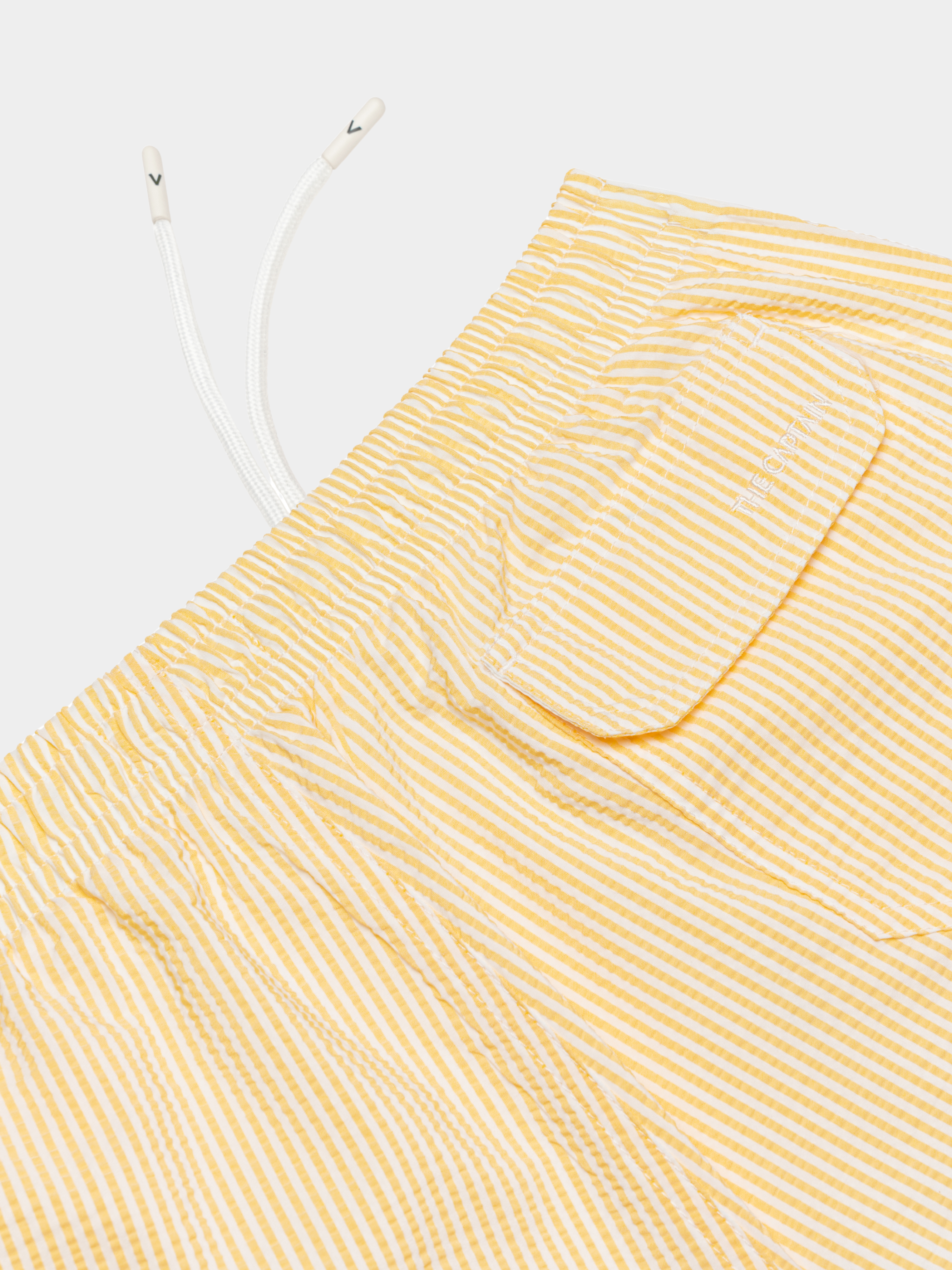 Swim Shorts TC1 - Yellow/White striped