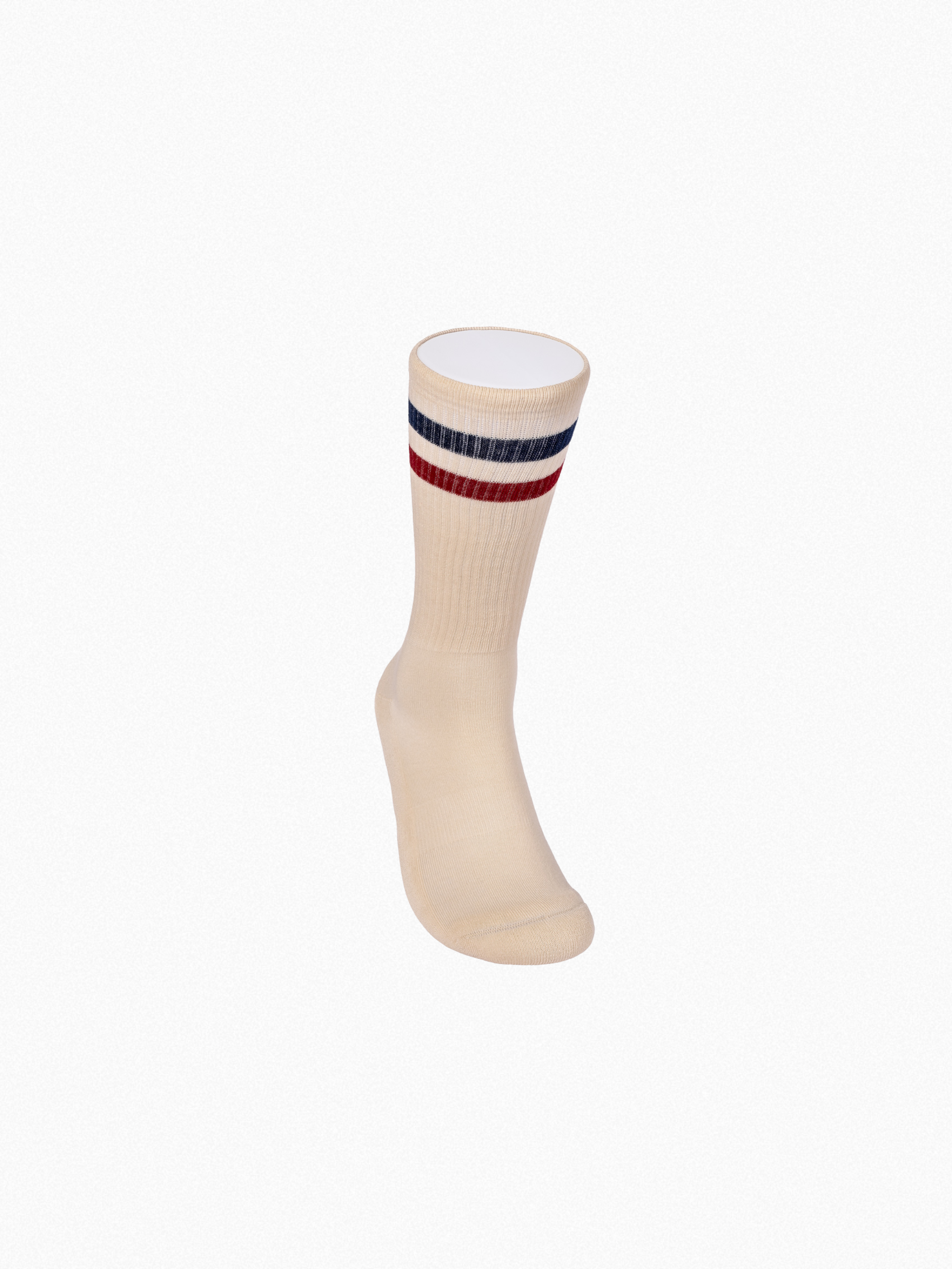 Athletic socks - Vintage - double stripes red/blue