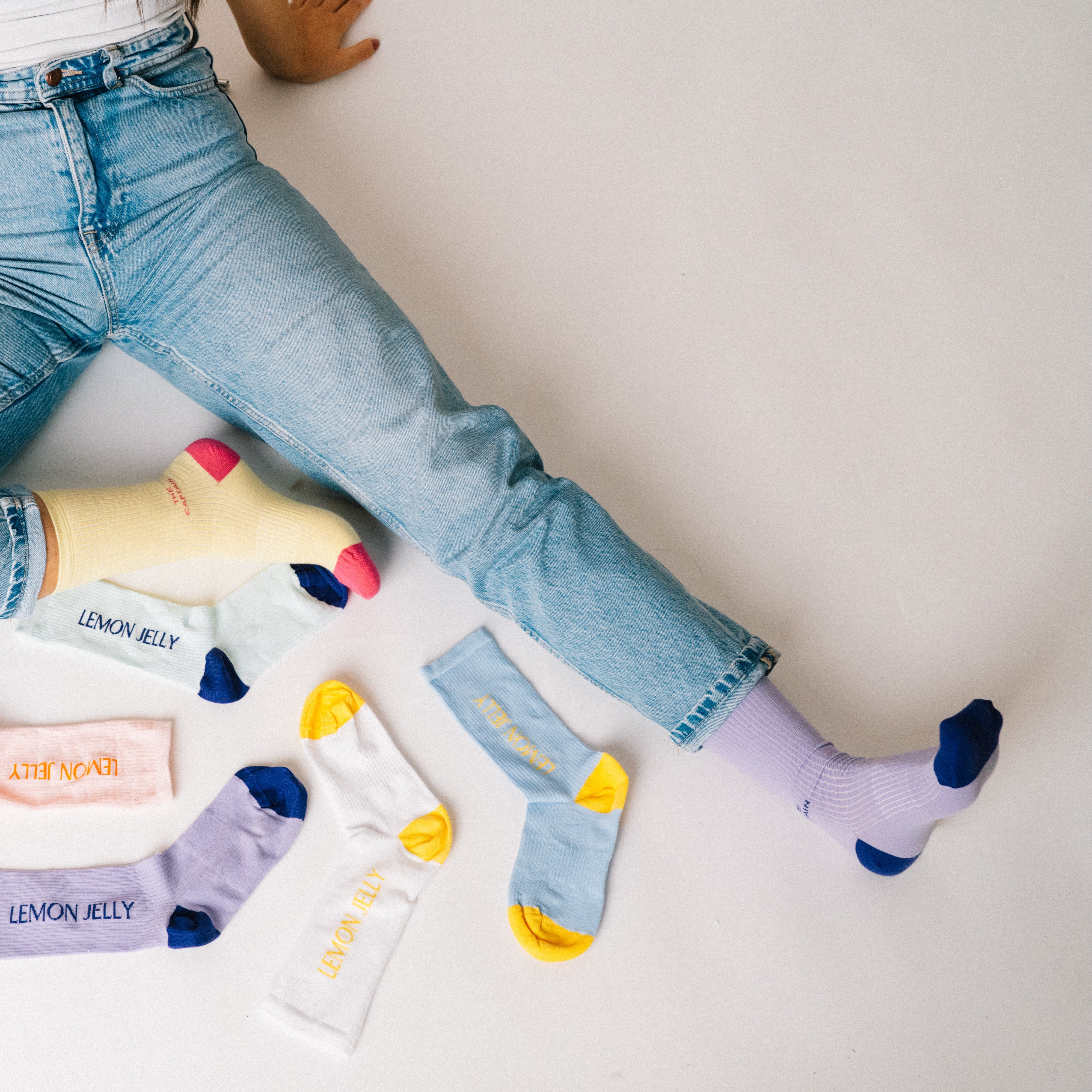 Blush Socks - Light Blue
