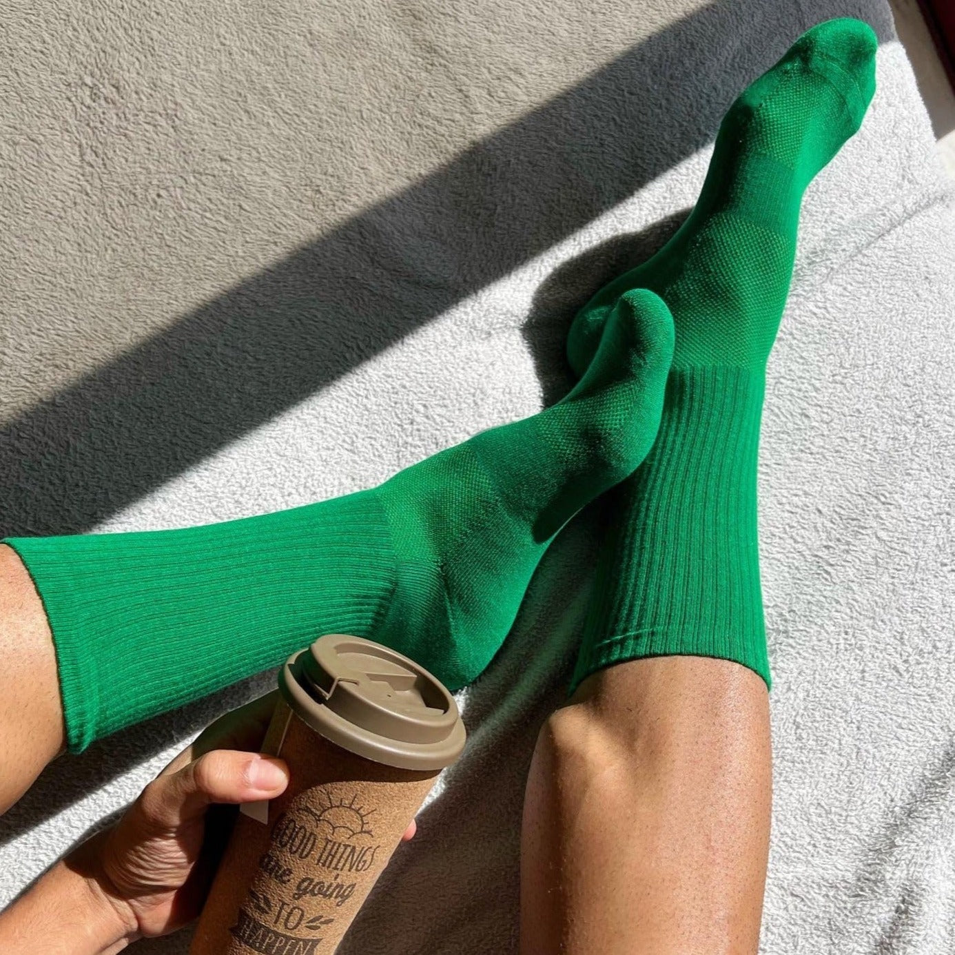 Athletic socks  - Green
