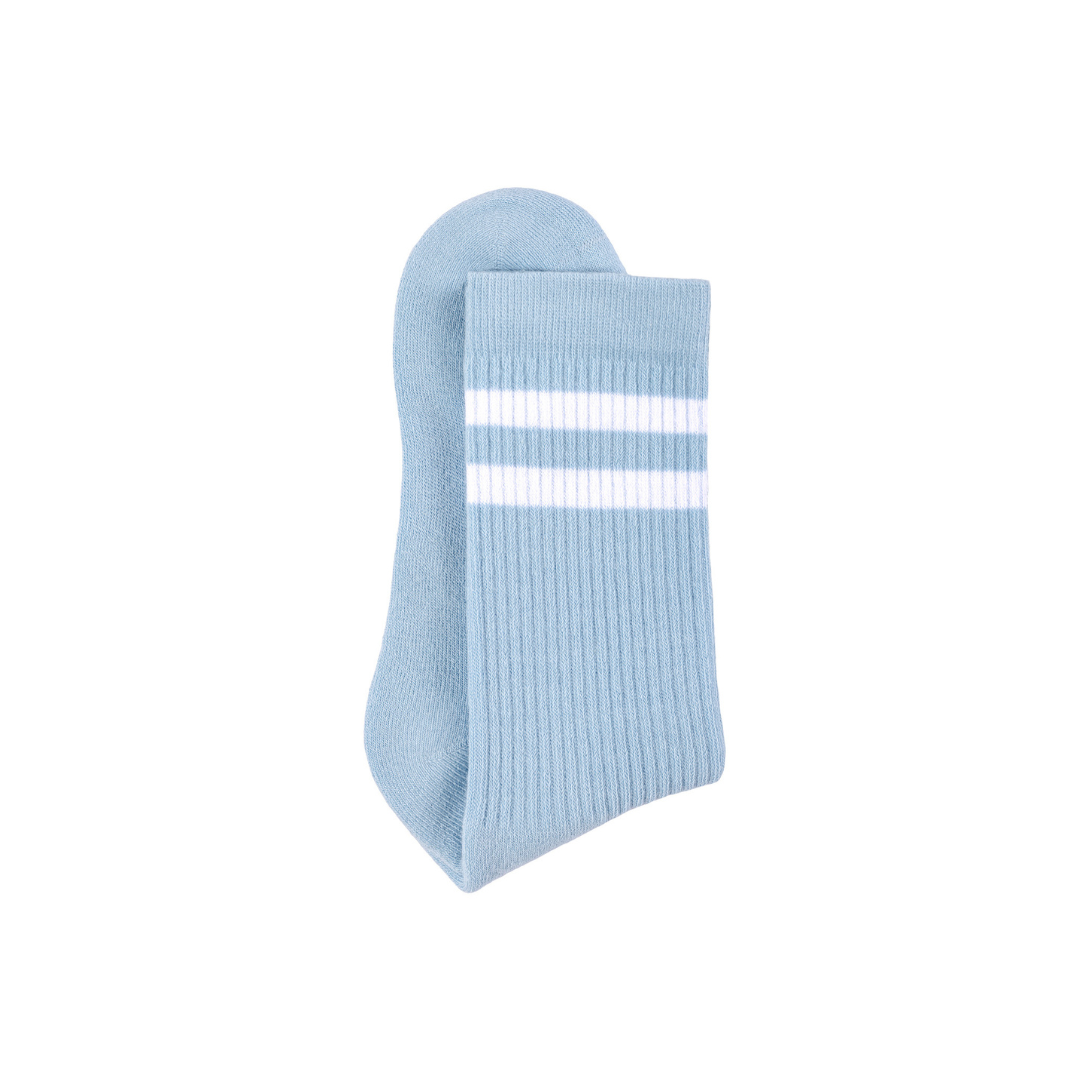 Athletic socks  - double stripes blue/white