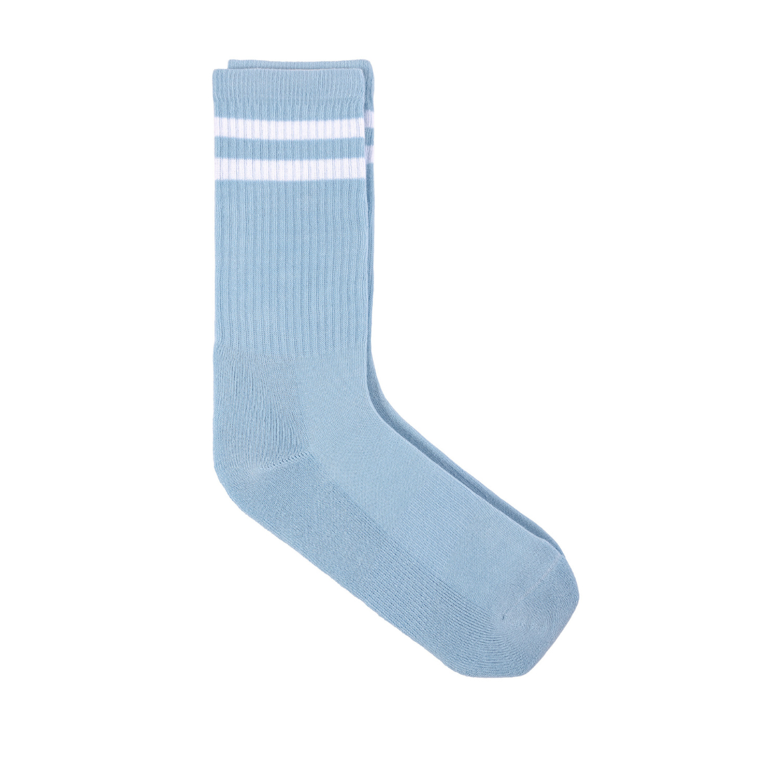 Athletic socks  - double stripes blue/white
