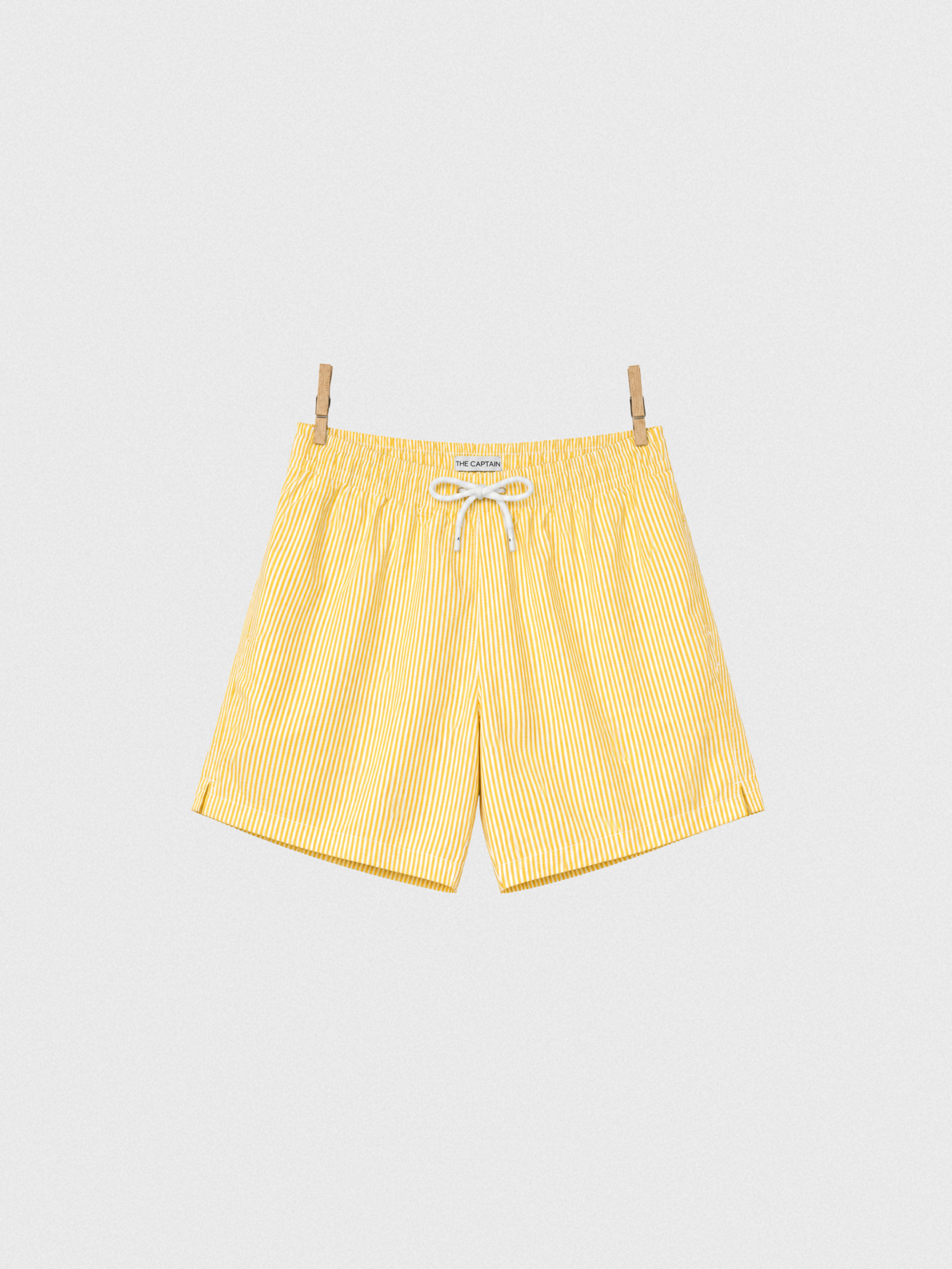 Swim Shorts TC1 - Yellow/White striped