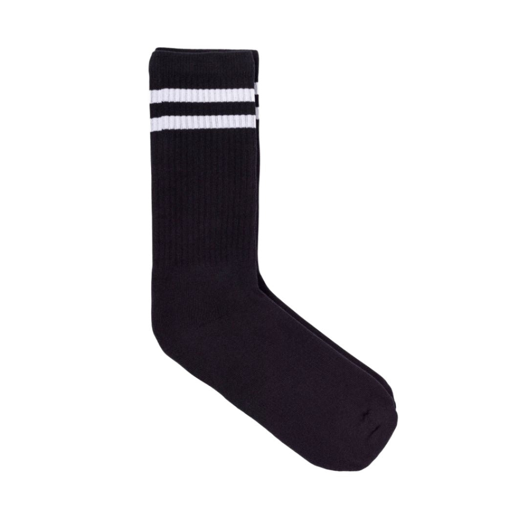 Athletic socks - Double stripes black/white