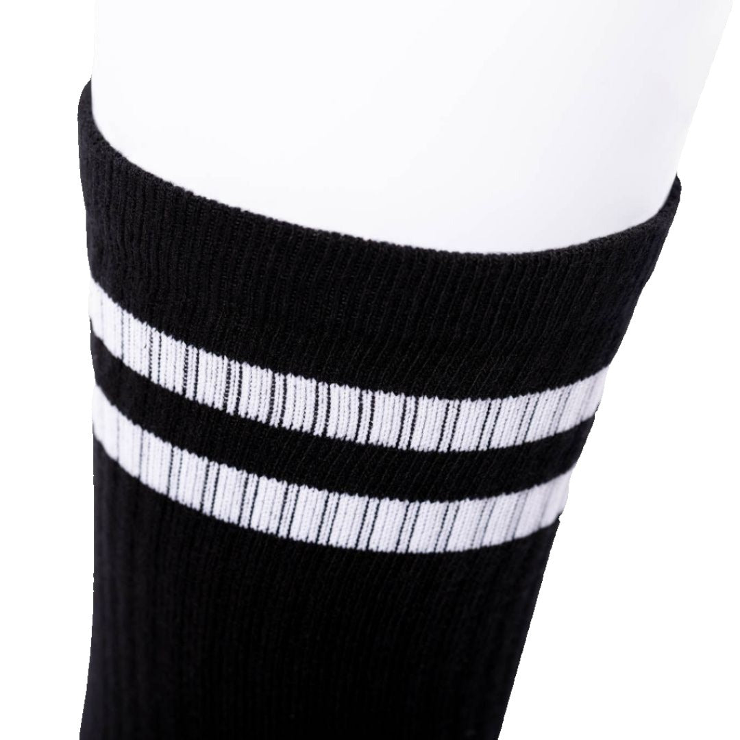 Athletic socks - Double stripes black/white