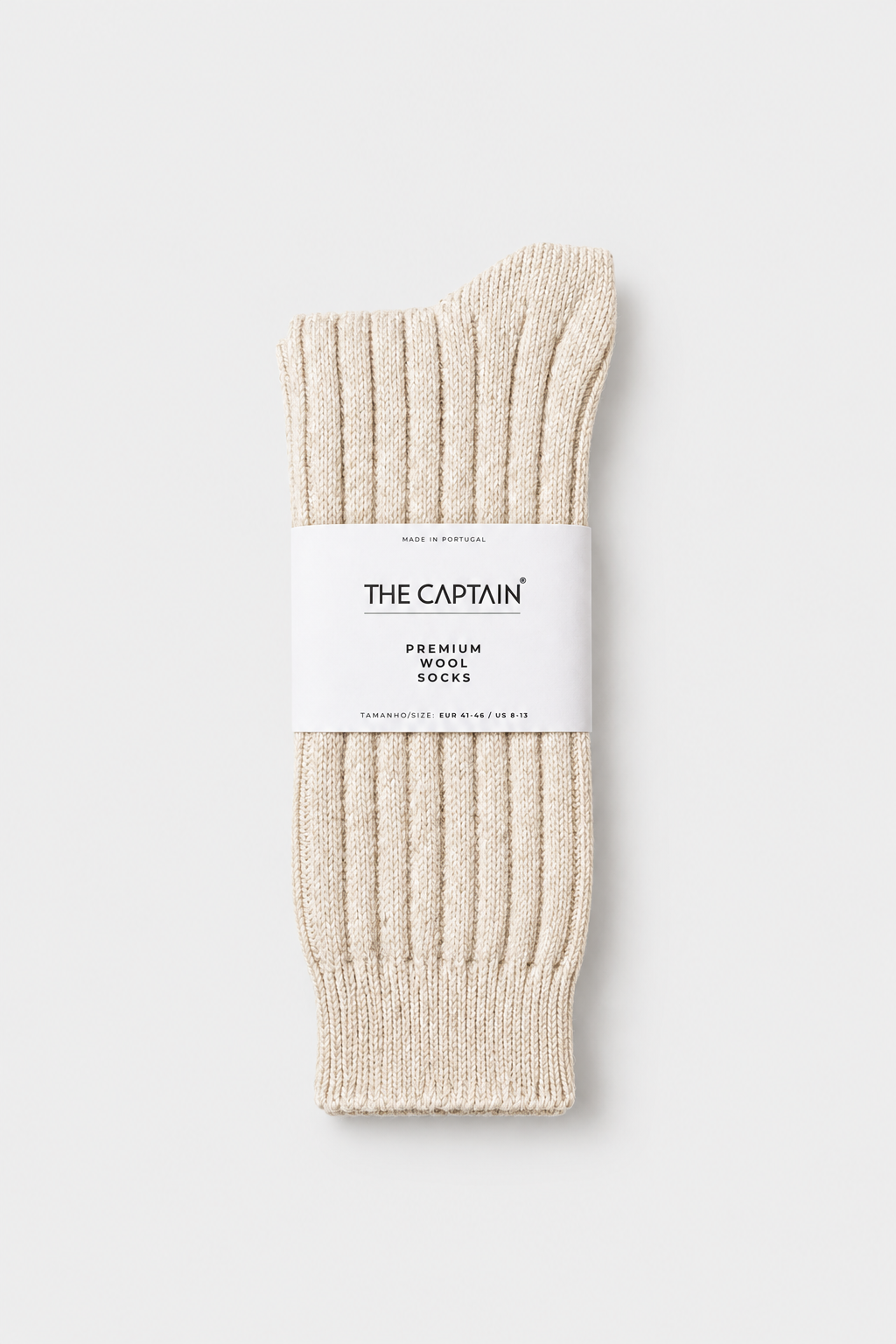 Premium Recycled Wool Socks - White