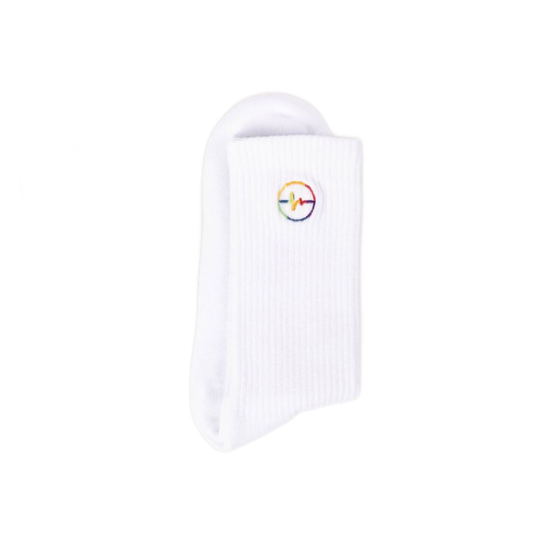 White Heartbeat LGBTQI+ - Organic Cotton Socks