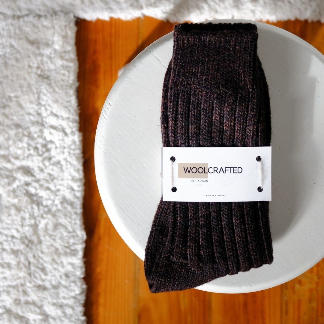 Wool Socks - Brown