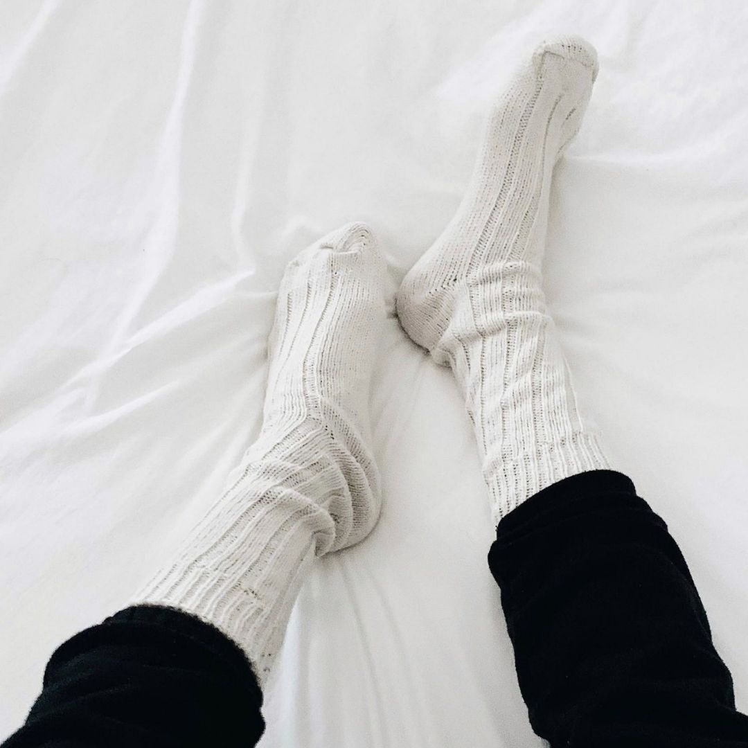 Wool Socks - White